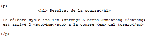  Exemple code